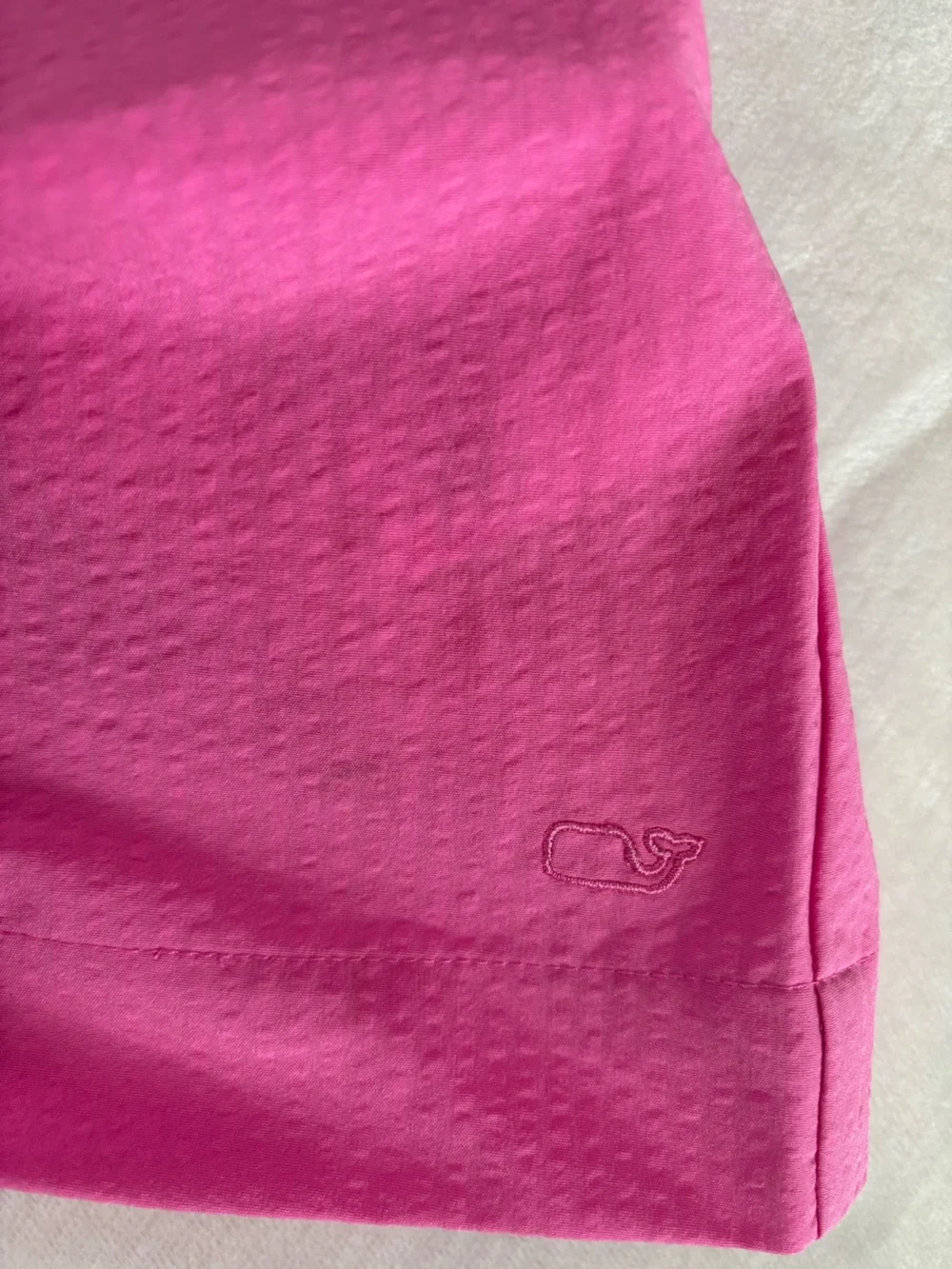 Vineyard Vines Girls Pink Performance Shift Ruffle Dress Flutter Sleeve Size 14